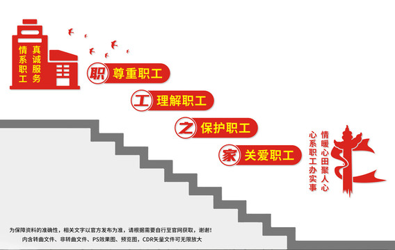 職工之家樓梯文化墻