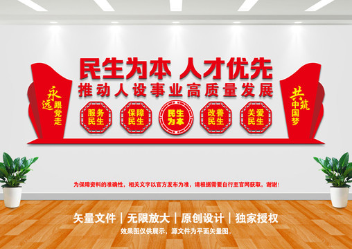 人社局背景墻