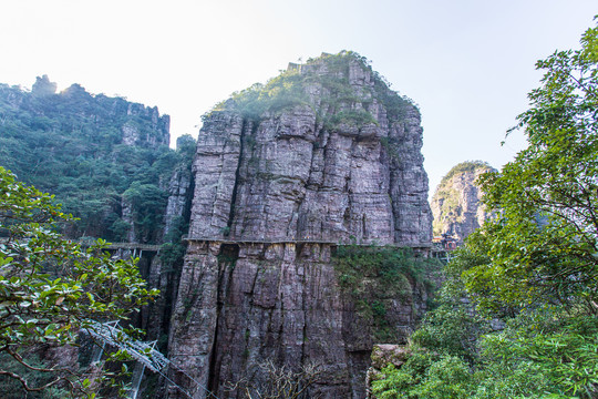 北帝山旅游风景区石桥山风光