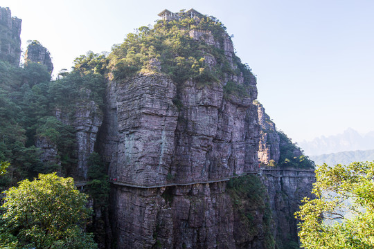 北帝山旅游风景区石桥山风光