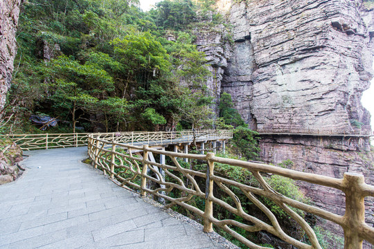 北帝山旅游风景区盘山栈道