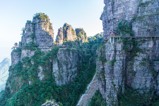 北帝山旅游风景区石桥山风光