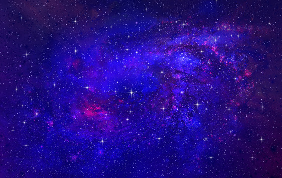藍(lán)色唯美星空背景