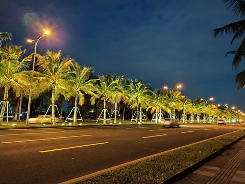 滨海大道夜景