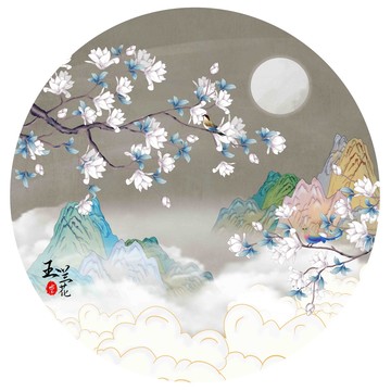 新中式國(guó)潮花鳥(niǎo)裝飾畫(huà)