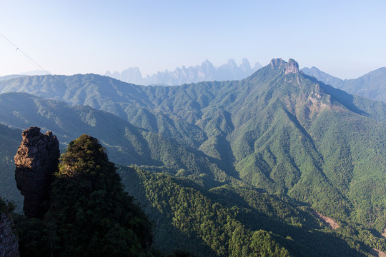 北帝山旅游风景区群山风光