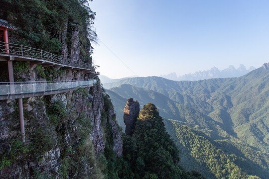 北帝山旅游风景区群山风光