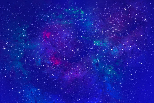藍(lán)色唯美星空背景