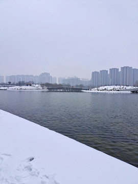 城市雪景风光