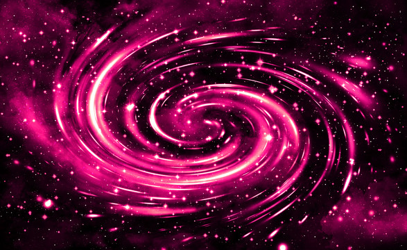 紅色律動星空