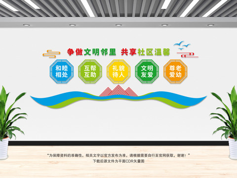 文明鄰里文化墻