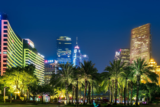 广州花城广场夜景