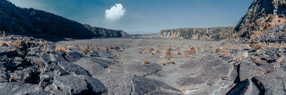 夏威夷基拉韦厄火山熔岩坑