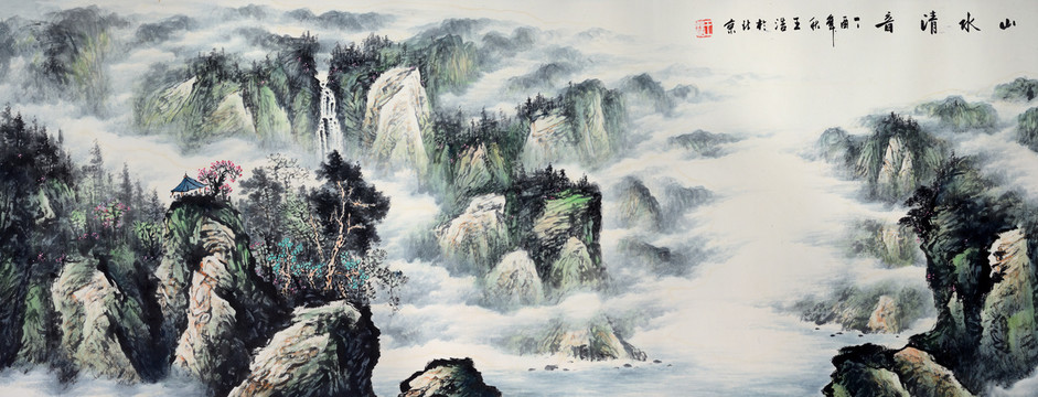 新中式国画山水画