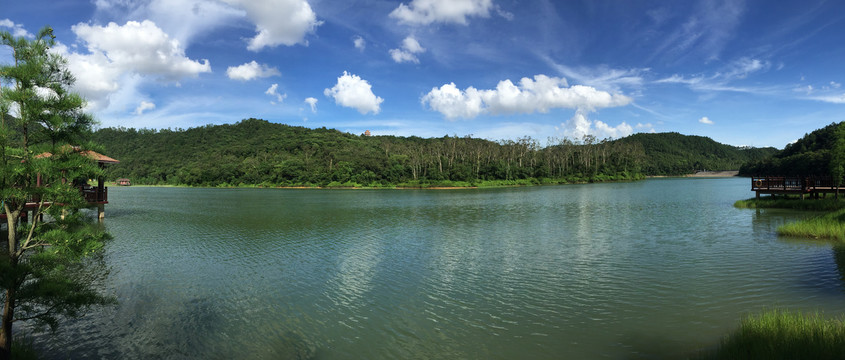 新会翡翠湖全景