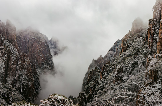 黄山雪景