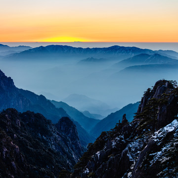 黄山日出