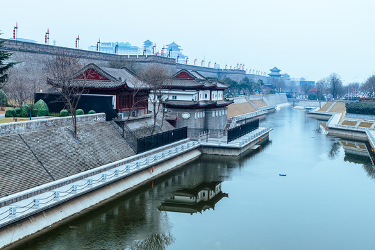 西安城墙护城河