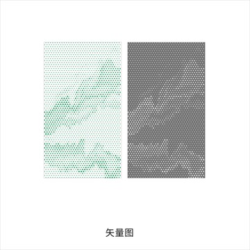 三角鏤空?qǐng)D案