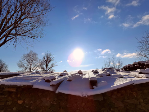 冬雪暖阳