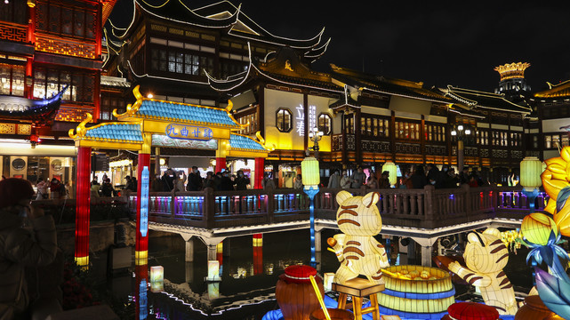 上海豫园虎年春节花灯灯会