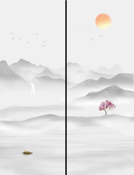 新中式山水畫