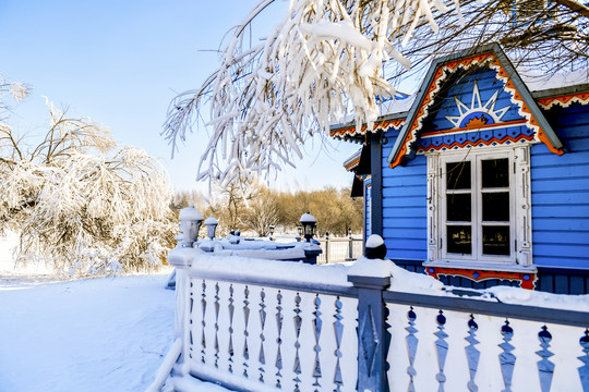 冬季雾凇雪景