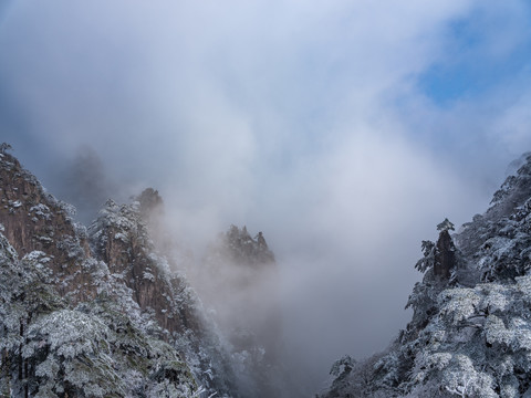 黄山雪景