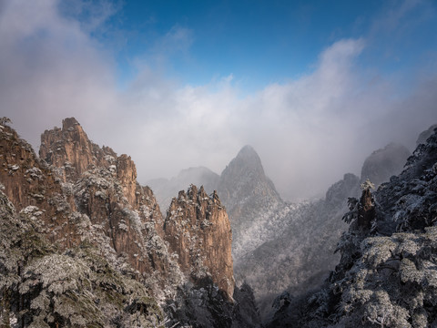 黄山雪景