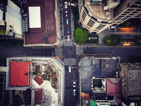 上海外滩的街道