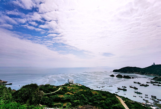 浙江枸杞岛嵊山岛海上牧场