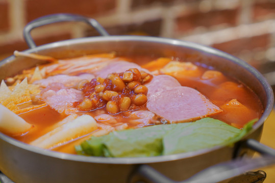 朝鲜美食韩国料理火锅