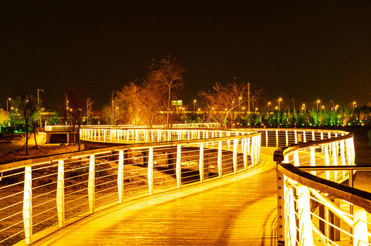 南溪湿地公园夜景