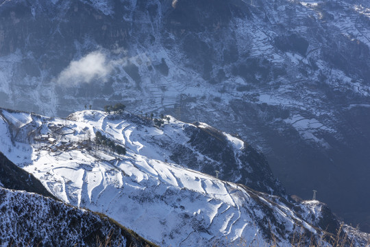 昭通大山包冬季自然风光