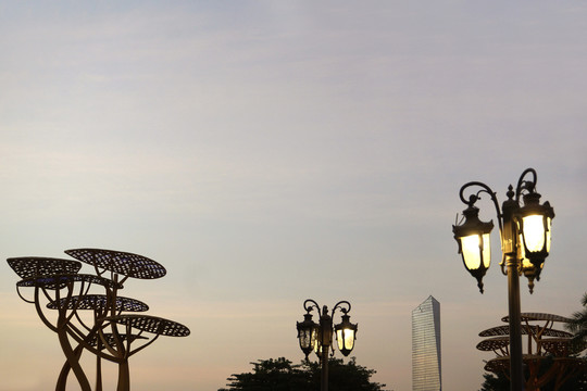 深圳欢乐海岸狂欢广场夜景