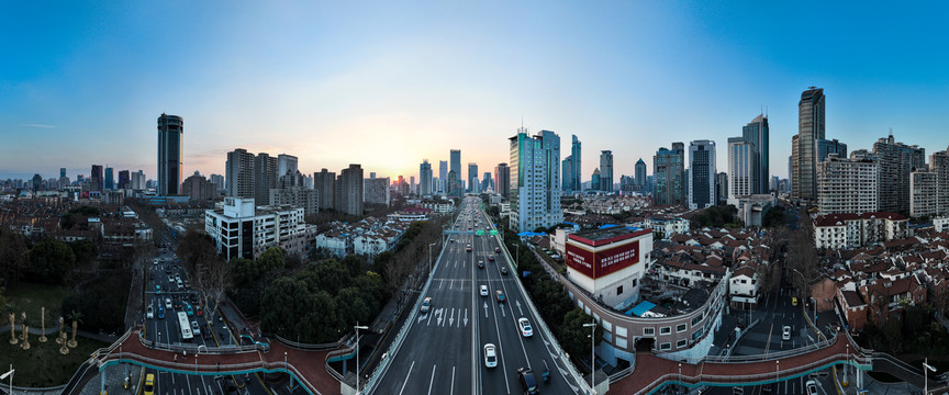 延安高架全景航拍