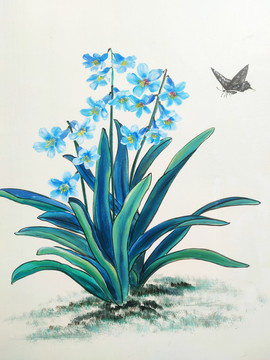 蘭花花鳥(niǎo)新中式