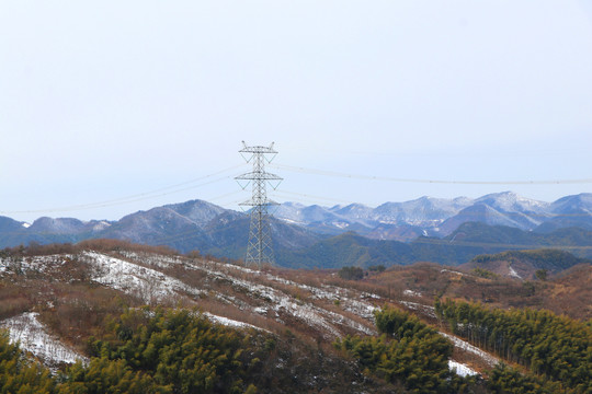 四明山雪景