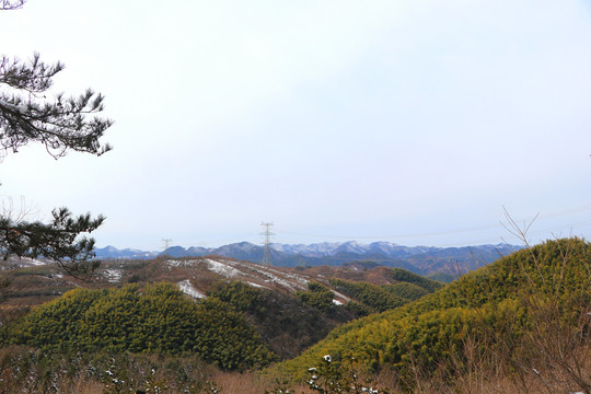 四明山雪景