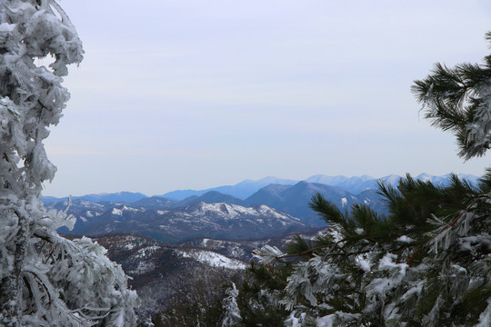 四明山雪景