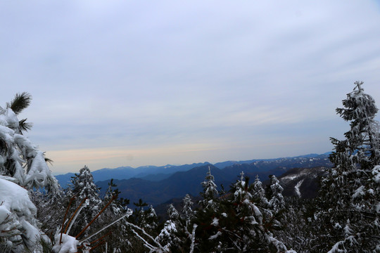 四明山雪景