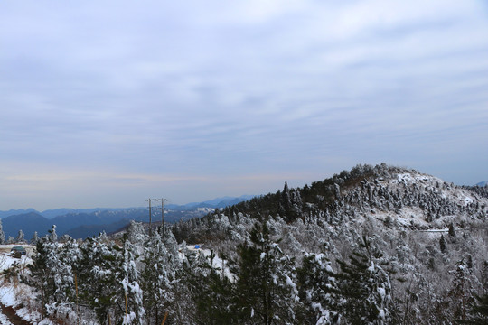 四明山雪景