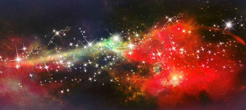 星空婚禮舞臺背景