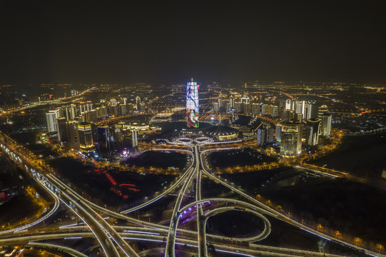 郑州东区夜景