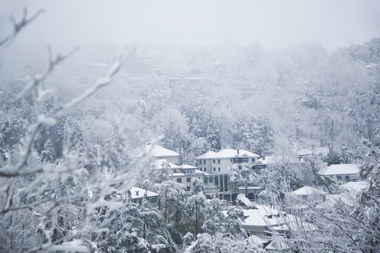 庐山雪景