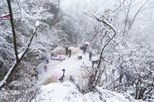 苏州树山村雪景