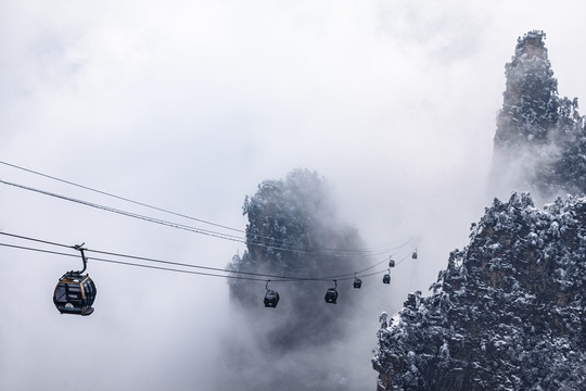 高山雪景