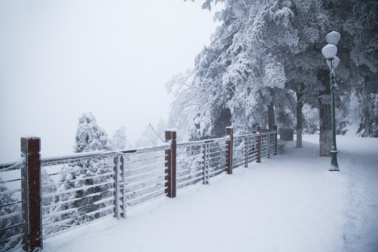 庐山雪景