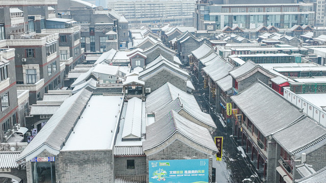 天津鼓楼雪景