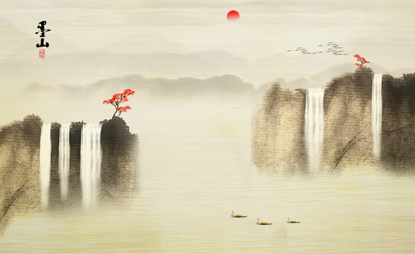 新中式山水畫